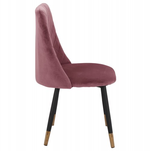 STUHL AUS SAMT "SHAILY" 48x49x87 CM IN ROSE