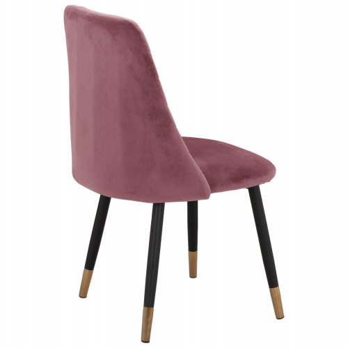 STUHL AUS SAMT "SHAILY" 48x49x87 CM IN ROSE