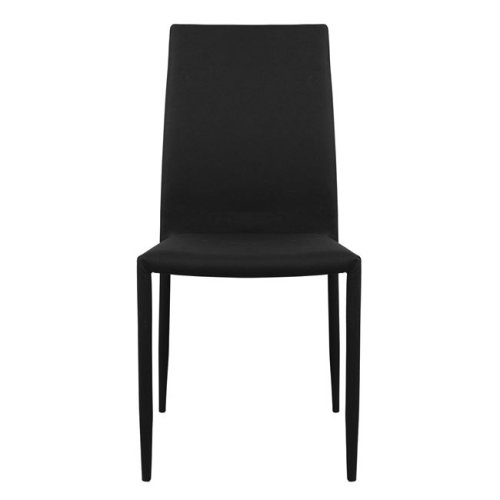 Stuhl Metall Teta Schwarz Stoff
