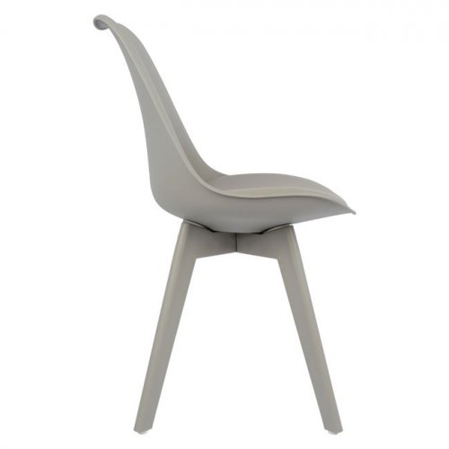 Chair Vegas with plastic legs and grey color