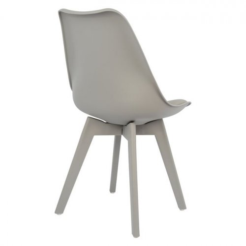 Chair Vegas with plastic legs and grey color