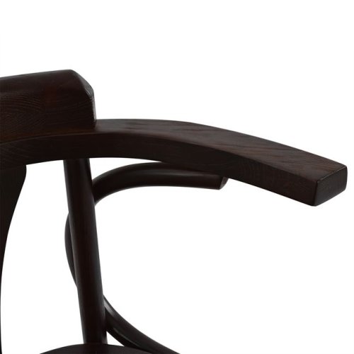 Wooden chair antique with straw seat in brown color