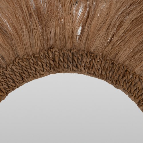 SPIEGEL RUND MIT ABACA-RAHMEN NATURFARBE 90x4,5x90Hcm