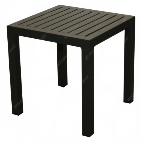 Aluminium MENORCA Beistell Tisch in Dunkelgrau 45x45 cm