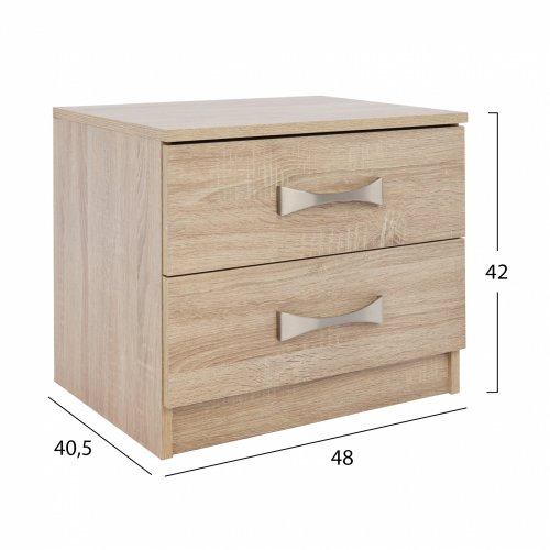 ΚΟΜΟΔΙΝΟ ΜΕ 2 ΣΥΡΤΑΡΙΑ ΚΑΙ ΧΕΡΟΥΛΙ WW2235.02 SONAMA 48x40x42εκ.