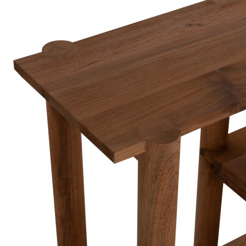 KONSOLE KUTAI RECYCELTES TEAKHOLZ IN NATÜRLICHER RUSTIKALFARBE 120x35x80Hcm