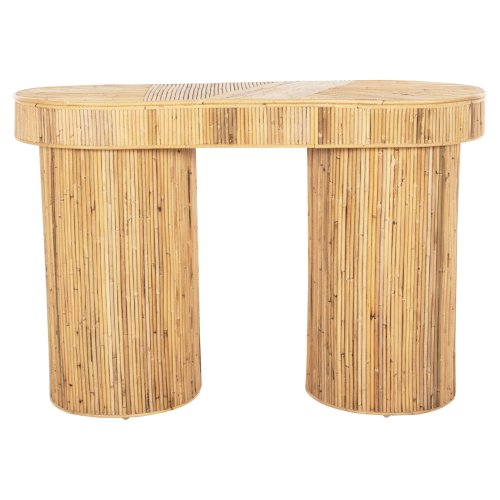 GATSBY OVALE KONSOLE NATÜRLICHES RATTAN IN NATÜRLICHER FARBE 110x45x74,5cm