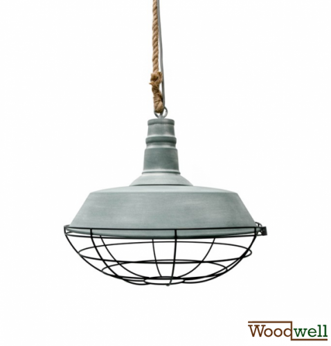 "Korf" lampenschirm in zink und schwarz, durchmesser 37 cm
