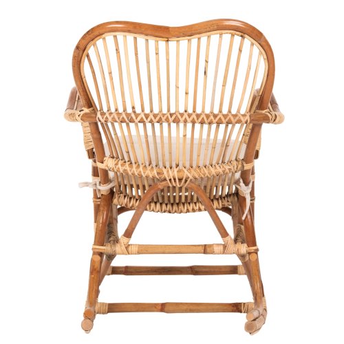 ROCKING RATTAN ARMCHAIR SANTA FE WITH SEAT CUSHION 60x103x90cm