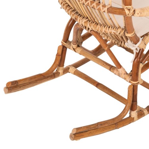 ROCKING RATTAN ARMCHAIR SANTA FE WITH SEAT CUSHION 60x103x90cm