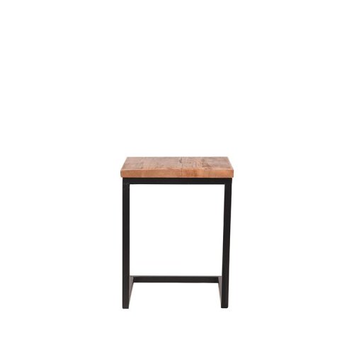 Laptoptisch VINTAGE aus massiven Mangoholz 40x40x50 cm | Baumstamm Möbel