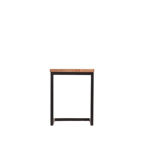 Laptoptisch VINTAGE aus massiven Mangoholz 40x40x50 cm | Baumstamm Möbel