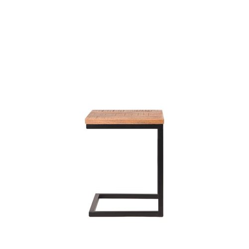 Laptoptisch VINTAGE aus massiven Mangoholz 40x40x50 cm | Baumstamm Möbel