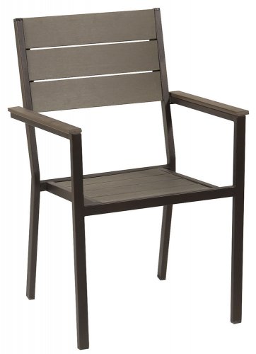 Garden chair polywood chair aluminum stacking chair-grey