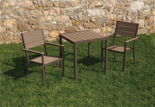 Garden chair polywood chair aluminum stacking chair-grey