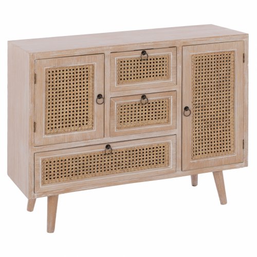 KANNA BUFFET NATÜRLICHE WEISSE PATINA 90Χ33,5Χ73Y cm.