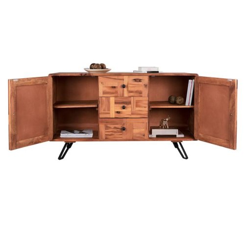 Chest of drawers Jaida made of mango wood 140x 40 x 80 cm