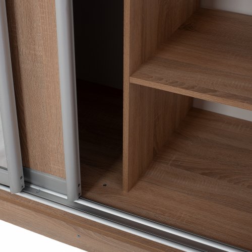 ΝΤΟΥΛΑΠΑ 3ΦΥΛΛΗ ΣΥΡΟΜΕΝΗ ΜΕ ΚΑΘΡΕΠΤΗ SONAMA OAK WW2435 200X60X210Υεκ