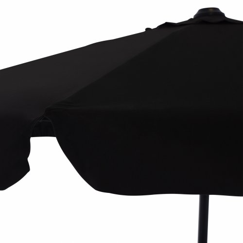 PARASOL "DARWIN" 2.35M IN GRAY WITH BLACK ACRYLIC CLOTH