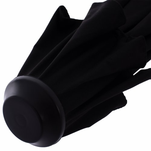 PARASOL "DARWIN" 2.35M IN GRAY WITH BLACK ACRYLIC CLOTH