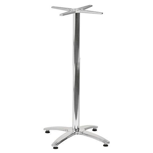 Outdoor Tischuntergestell "Roma 4 Bar" aus Aluminium 110cm Höhe in silber