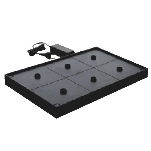 Ladestation für "Ofelia & Olivia" Tischlampen aus Aluminium in schwarz (für 6 Lampen)