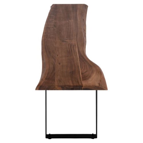 Sitzbank aus massivem Akazienholz 177x40x46,5 cm