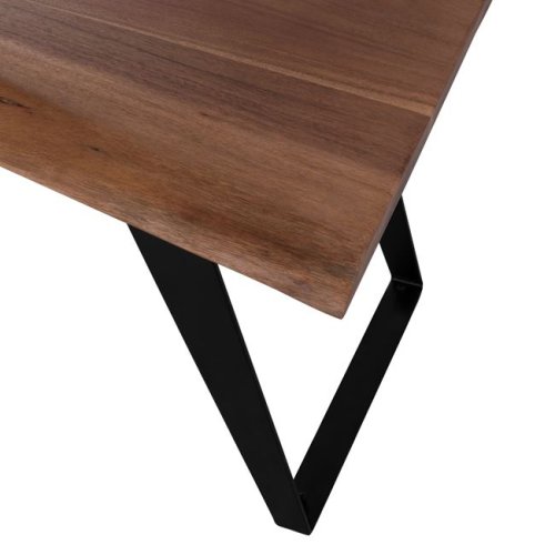 Sitzbank aus massivem Akazienholz 177x40x46,5 cm