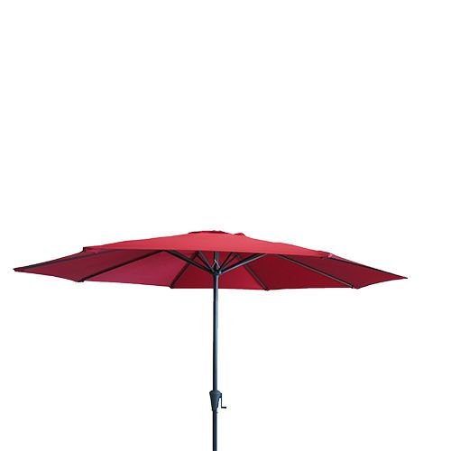 Parasol "Pisa" in red - ø300 made of polyester and aluminum