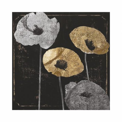 ΠΙΝΑΚΑΣ ΚΑΜΒΑΣ GOLDEN FLOWERS 45Χ3X45 εκ.