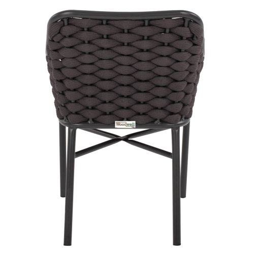 ALUMINIUMSESSEL MIT SEIL – GRAU 56x58x76cm