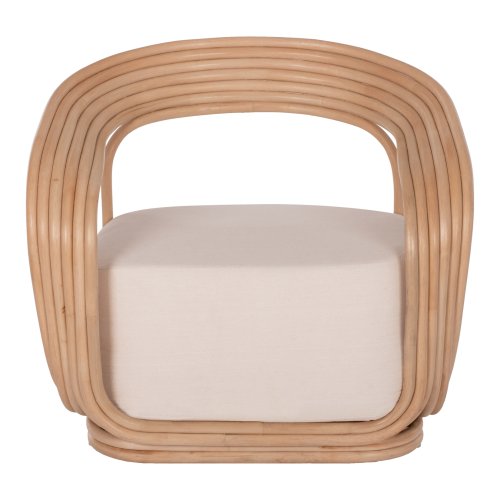 SESSEL HERZOGIN RATTAN MIT GROSSEM KISSEN 81x59x70 cm