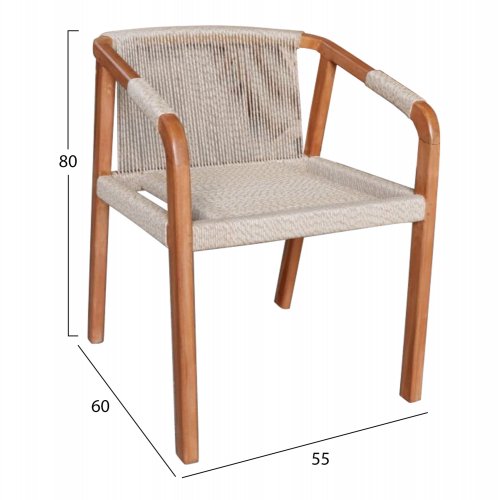 ARMCHAIR TEAK WOOD