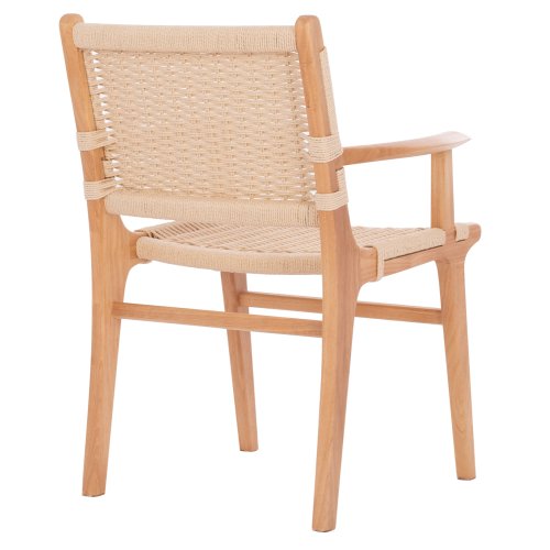 ARMCHAIR IGNACIO INDOORS RUBBERWOOD ROPE SEAT 69X59X86Η