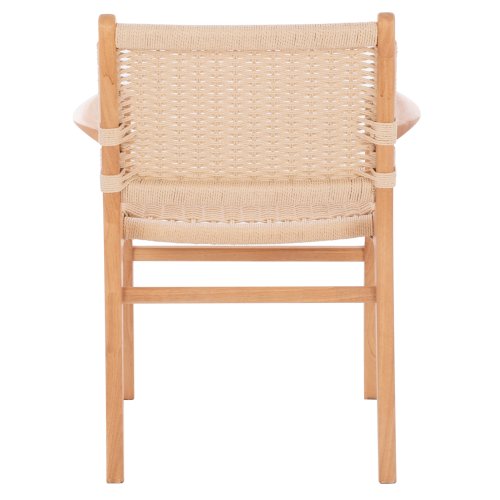 ARMCHAIR IGNACIO INDOORS RUBBERWOOD ROPE SEAT 69X59X86Η
