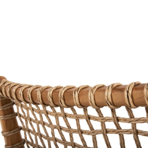 ARMCHAIR VAYA TEAK WOOD-SYNTHETIC ROPE IN NATURAL COLOR 54x59x84Hcm