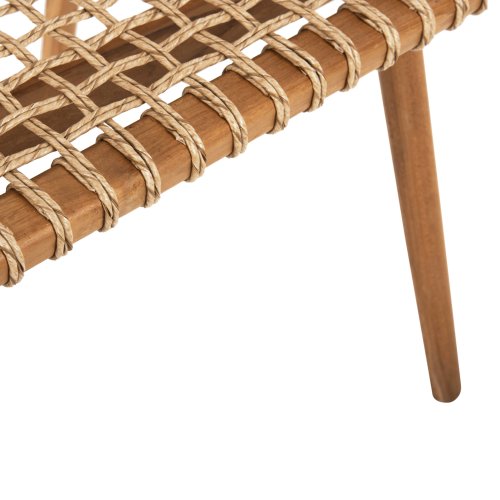 ARMCHAIR VAYA TEAK WOOD-SYNTHETIC ROPE IN NATURAL COLOR 54x59x84Hcm