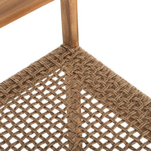ARMCHAIR NARLEY TEAK WOOD-SYNTHETIC ROPE IN NATURAL COLOR 61x53x76Hcm