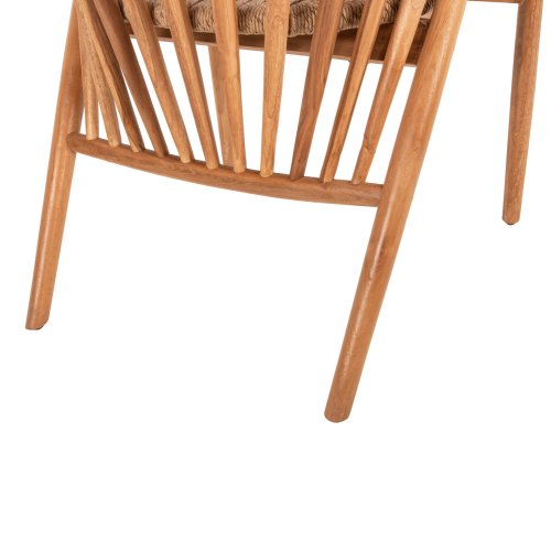 ARMCHAIR PERMAINE TEAK WOOD-SYNTHETIC ROPE IN NATURAL COLOR 60x63x82Hcm