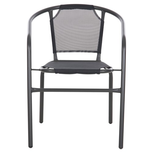 SESSEL OUTDOOR METALL & TEXTILENE IN GRAU 55x58x72Hcm