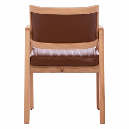 "LUCERO" SESSEL MIT KUNSTLEDER TAMPA & NATURHOLZGESTELL 56x65x81 cm