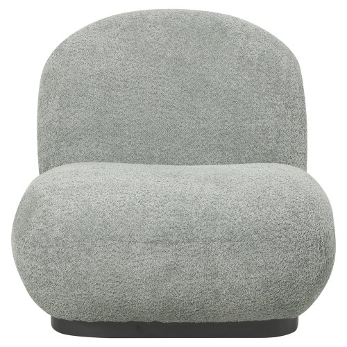 ARMCHAIR PISTACHIO GREEN BOUCLE FABRIC 85x82x77Hcm