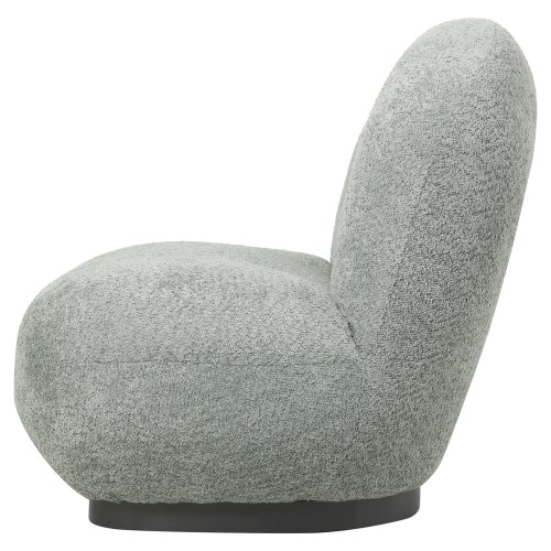 ARMCHAIR PISTACHIO GREEN BOUCLE FABRIC 85x82x77Hcm