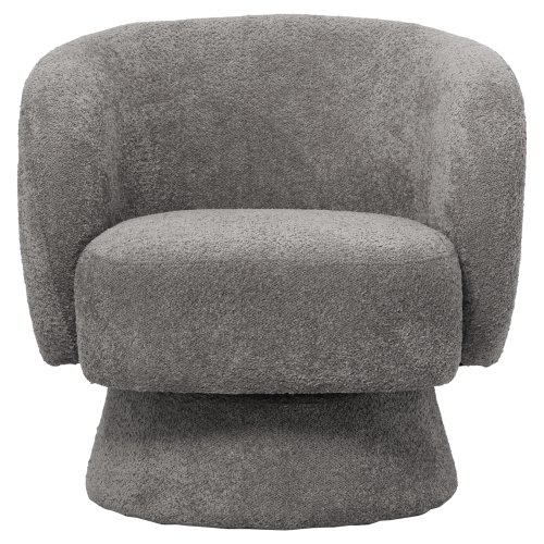 SESSEL GRAU BOUCLE STOFF 78x81x77Hcm