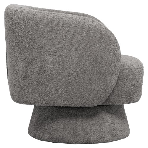 SESSEL GRAU BOUCLE STOFF 78x81x77Hcm