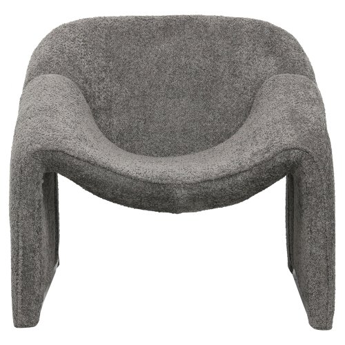 SESSEL MIT GRAUEM BOUCLE-STOFF 81x64x74cm