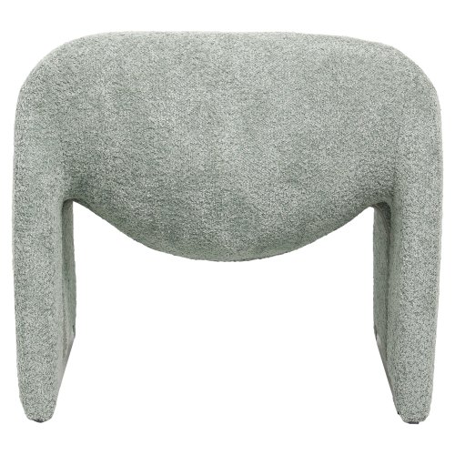 ARMCHAIR PISTACHIO GREEN BOUCLE FABRIC 81x64x74Hcm
