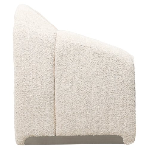 SESSEL MIT EKRU BUCLE-STOFF 81x64x74cm