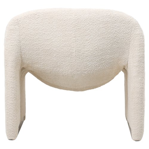 SESSEL MIT EKRU BUCLE-STOFF 81x64x74cm