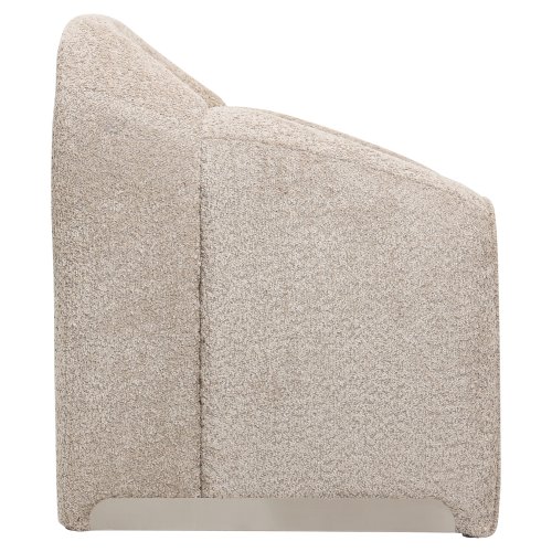 SESSEL MIT BEIGEM BUCLE-STOFF 81x64x74cm